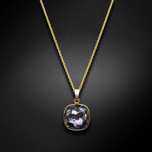 Кулон "Fantāzija II (Silver Night)" с кристаллами Swarovski™